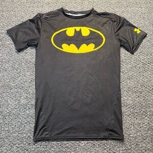 Under Armour Black and Yellow Batman Compression Shirt